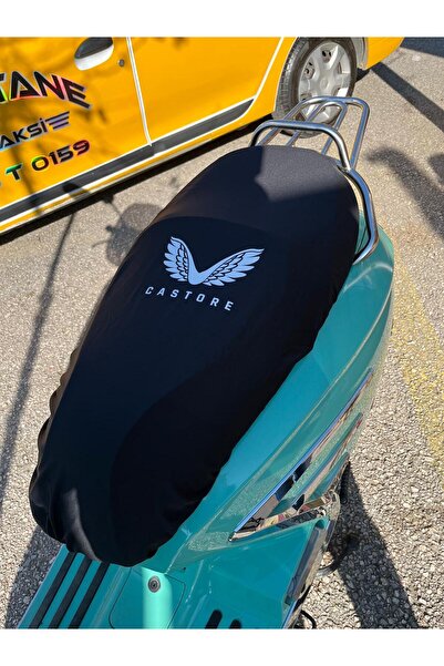 CEBECİOTO Castor Patterned Combed Cotton Motorcycle Cover - Compatible with M...