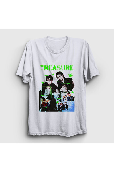 Presmono تي شيرت أبيض للجنسين من K Pop Treasure 603883tt