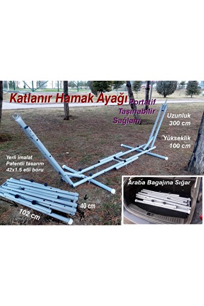 ilkerdizayn Katlanır Hamak Ayağı, Taşınabilir Hamak Ayağı