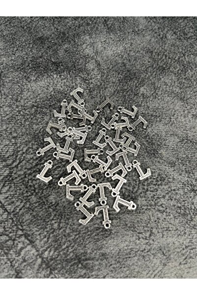 Mos Tespih 1 bucată litera L de culoare argintie, material pentru bijuterii, ...