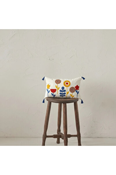 Kemal Tekstil Star Bohemian Punch Embroidered Rectangular Throw Pillow Cover ...