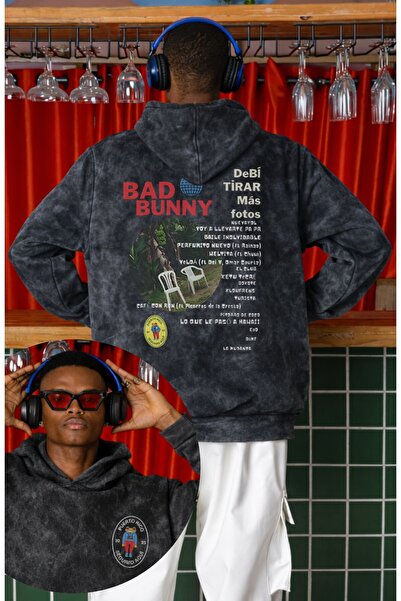 Fuddy Moda Unisex Dtmf Back Printed Hooded Washable Sweatshirt, Oversized Bad...