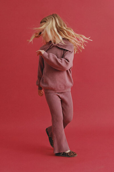 Magu Κοριτσίστικο Βαμβακερό Σετ Πλεκτών με Σχέδιο Ξεθωριασμένο Τριαντάφυλλο –...