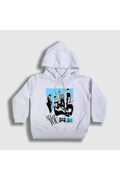 Presmono Hanorac cu glugă unisex pentru copii, alb, All Of You K Pop Riize 60...