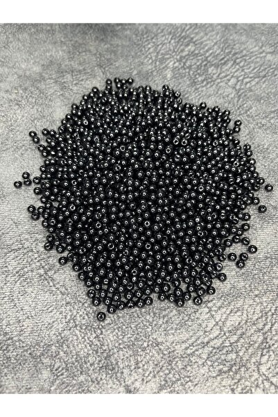 Mos Tespih 10 grams 4mm glass black pearl natural stone bead jewelry bead (10...