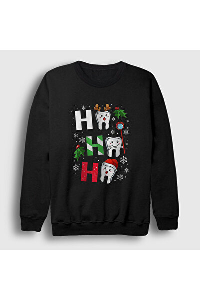 Presmono Unisex Black New Year Dentist Gift Dentist Dental Sweatshirt 605611Tt