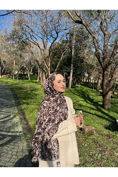 Helyabutik Çiçek desen bambu pamuk şal