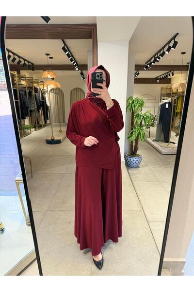 HİLAL OĞUZKAN Hilal Oğuzkan- Anvelop Bluz Kloş Pantolon Takım