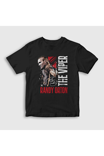 Presmono تي شيرت أسود للأطفال من الجنسين The Viper Wwe Randy Orton 605232tt