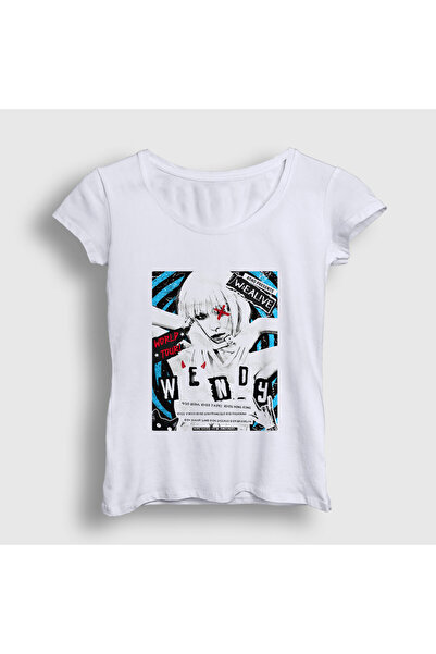 Presmono Women's White Tour Wendy Red Velvet T-Shirt 605323Tt