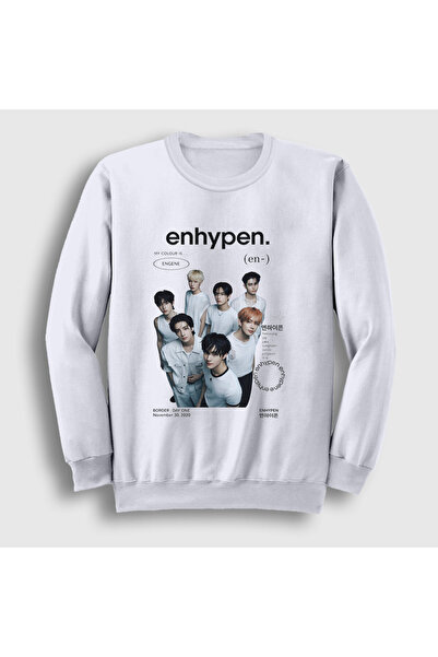 Presmono Unisex White Border K Pop Enhypen Sweatshirt 601931Tt