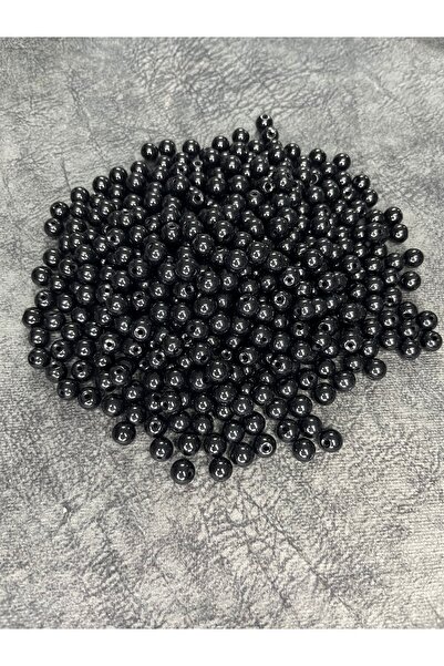 Mos Tespih 10 grame de mărgele din sticlă neagră de 8 mm, mărgele din piatră ...