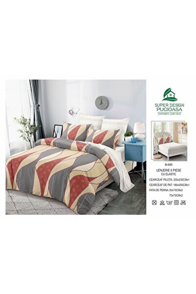 ANATOLIATEKSTILE 6-piece Duvet Cover Set – Complete set of fine Cotton and St...
