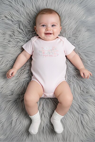 Bonjour Bebe Toddlers Girl 3 Pieces Floral Print Bodysuits, Multicolor