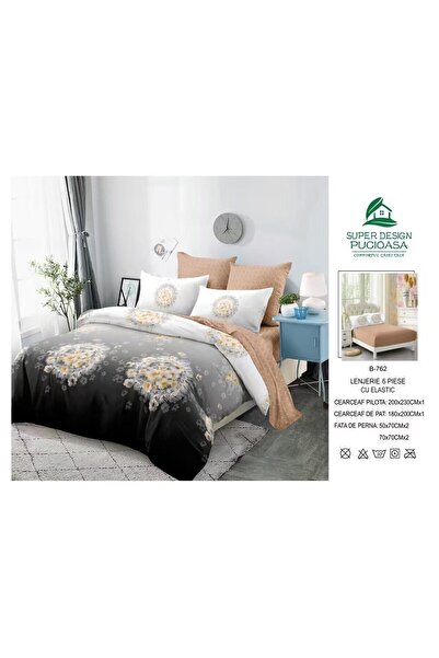 ANATOLIATEKSTILE 6-piece Duvet Cover Set – Complete set of fine Cotton and St...