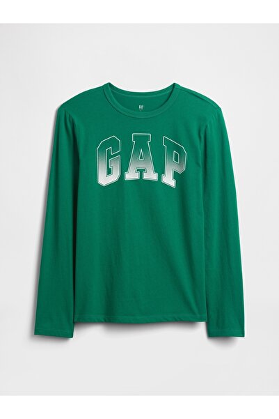 GAP Erkek Çocuk Yeşil Grafik Baskılı T-Shirt