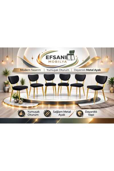 Efsane i.E.G ELMA SANDALYE 6 ADET MUTFAK YEMEK ODASI SALON BALKON BAHÇE OTEL ...