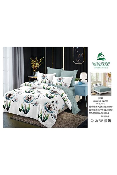 ANATOLIATEKSTILE 6-piece Duvet Cover Set – Complete set of fine Cotton and St...