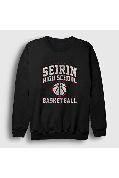 Presmono Unisex Black Seirin High School Kuroko's Basketball Sweatshirt 604401Tt