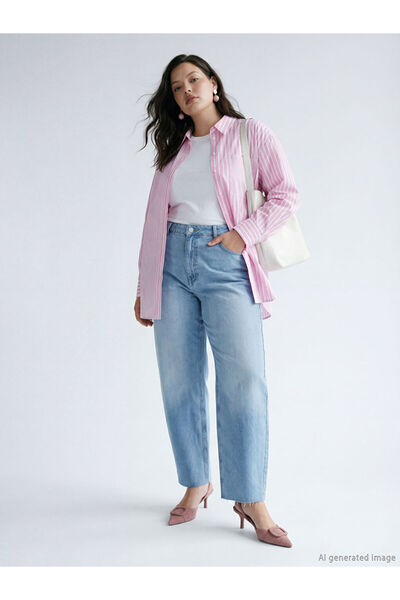 LC Waikiki RMZ GİYİM FARKİLYA بنطلون جينز نسائي بقصة باريل فيت