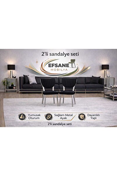Efsane i.E.G Elma Sandalye 2 ADET SALON Mutfak Yemek Odası Salon Bahçe Balkon...