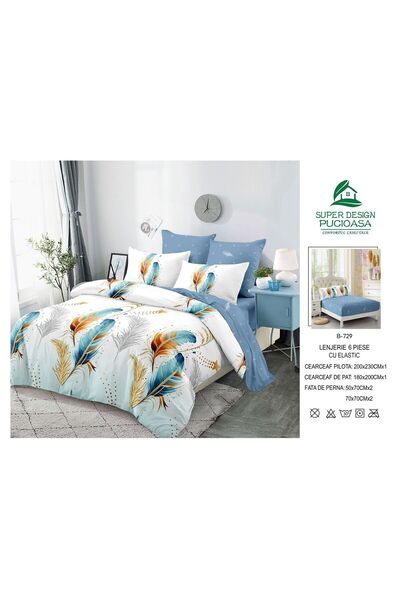 ANATOLIATEKSTILE 6-piece Duvet Cover Set – Complete set of fine Cotton and St...