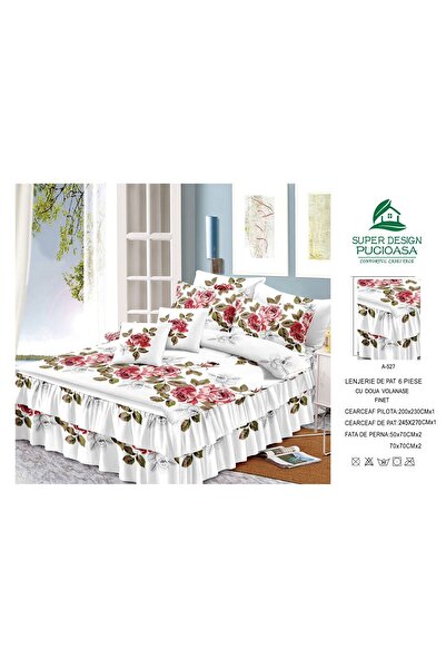 ANATOLIATEKSTILE Fine Duvet Cover Set , 6 Pieces | Complete Bedroom Set | Fit...