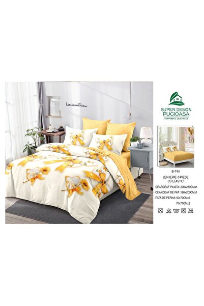 ANATOLIATEKSTILE 6-piece Duvet Cover Set – Complete set of fine Cotton and St...