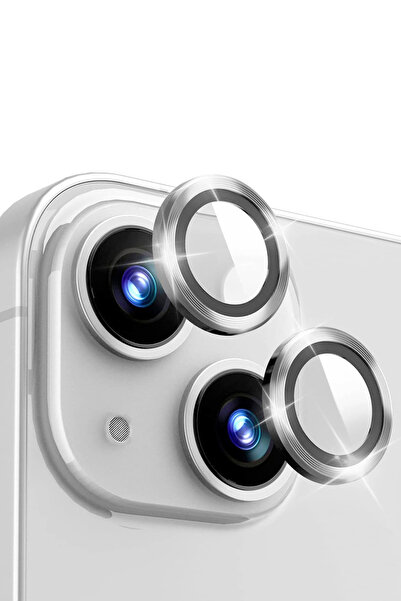 Marselit iPhone 13/13 Mini Compatible Camera Lens Protector Tempered Glass wi...