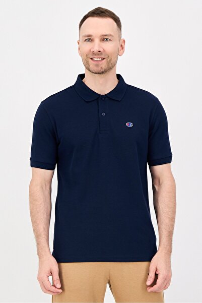 Champion Men Sportswear Fit Short Sleeve Outdoor Polo Shirt, Navy