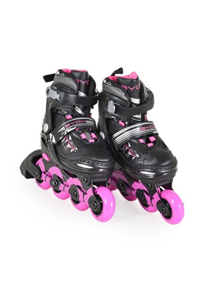 byox Role Dazzle Roz M 34-37, Reglabile, ABEC-5, Geantă Inclusă