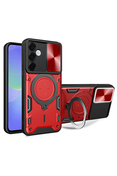 Techsuit Θήκη για Samsung Galaxy A37 5G CamGuard Pro, κόκκινη