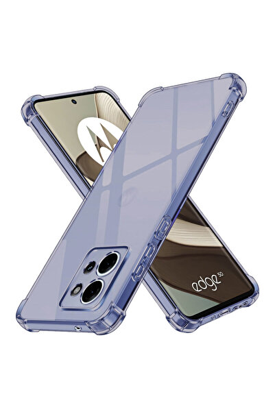 Techsuit Husă din silicon transparentă rezistentă la șocuri pentru Motorola E...