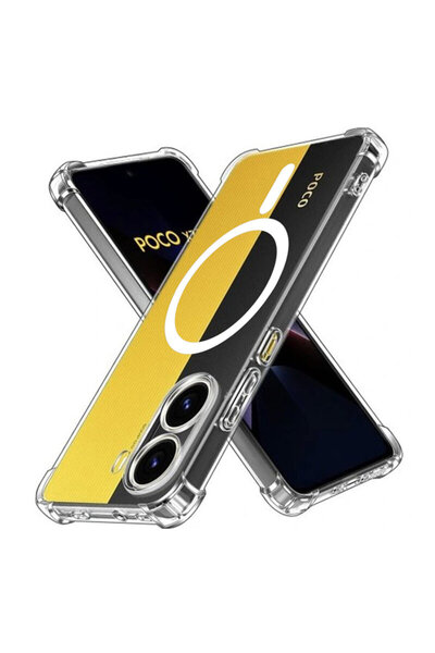 Techsuit Xiaomi Poco X7 Pro Αντικραδασμικό Διάφανο Σιλικόνης MagSafe