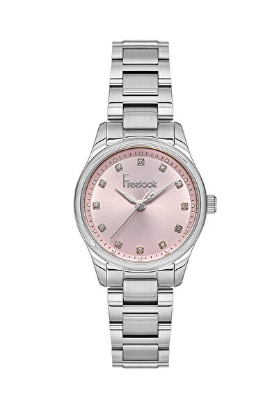 Freelook ساعة ناتشوريل فضية اللون من الفولاذ المقاوم للصدأ للنساء FL.1.10444-3