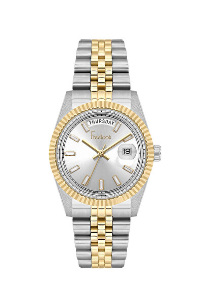 Freelook Jolie Silver and Gold Stainless Steel Watch for Women FL.4.10021-4