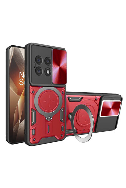 Techsuit Carcasă CamGuard Pro pentru OnePlus 13 R, roșie