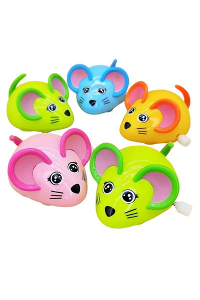 PawX Kurmalı Hareketli Fare Kedi Oyuncağı Mekanik Mini Oyuncak Yavru ve Yetiş...