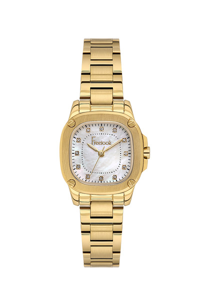 Freelook ساعة جولي الذهبية المصنوعة من الفولاذ المقاوم للصدأ للنساء FL.1.10531-2