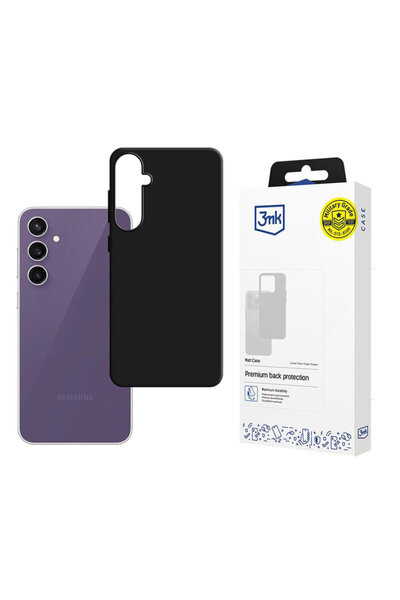 3MK Carcasă mată premium pentru Samsung Galaxy S24 FE, neagră