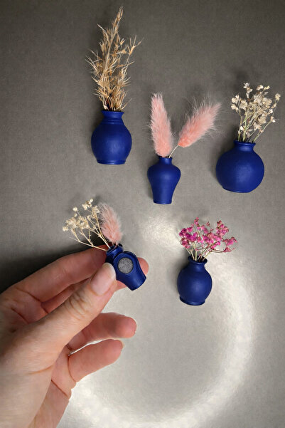 volessia 5’Li Mini Dekoratif Vazo Buzdolabı Magneti,Magnet.Buzdolabı süsü,vazo.