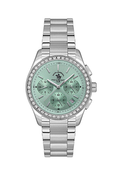 Santa Barbara Polo & Racquet Club Unique Silver Stainless Steel Watch for Wom...