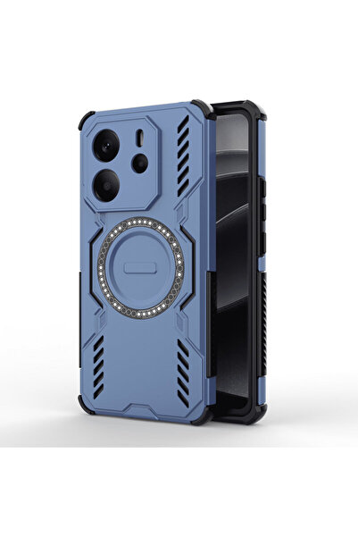 Techsuit Carcasă ArmorMag pentru Xiaomi Redmi Note 14 4G (Regională), albastră