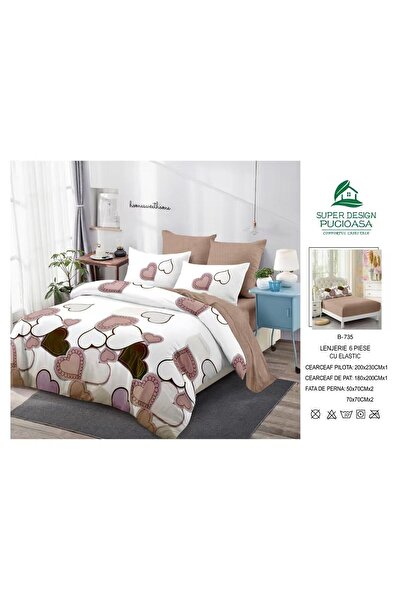 ANATOLIATEKSTILE 6-piece Duvet Cover Set – Complete set of fine Cotton and St...