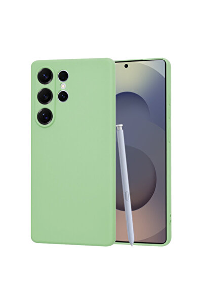Techsuit Silicone Case for Samsung Galaxy S25 Ultra SoftFlex, Light Green