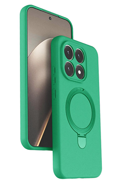 NewFace غطاء STOROZAL Mi 15T Regal Magsafe مع حامل (222847) - أخضر