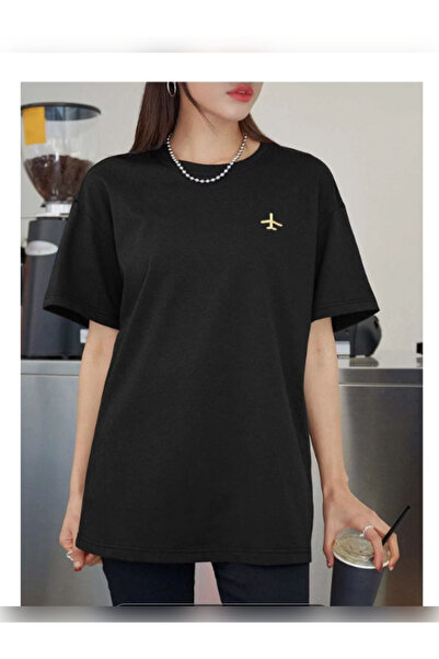 TİMİSİVA Tricou unisex supradimensionat ARTISTIC cu imprimeu guler rotund cu ...