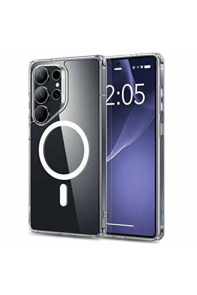 ESR Carcasă hibridă HaloLock Classic pentru Samsung Galaxy S25 Ultra, transpa...