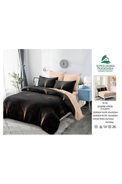 ANATOLIATEKSTILE 6-piece Duvet Cover Set – Complete set of fine Cotton and St...