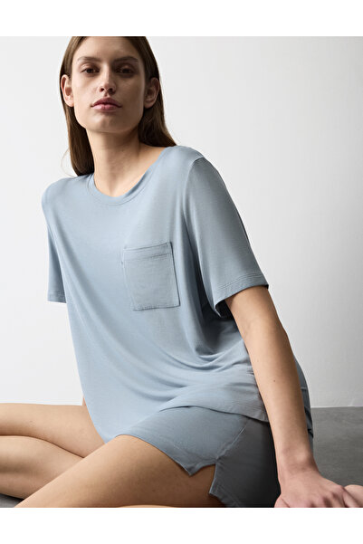 Marks & Spencer Pamuklu Cepli Pijama Üstü